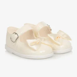 Ivory Patent Bar Shoes