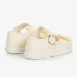 Ivory Patent Bar Shoes