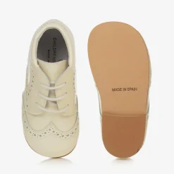 Ivory Patent Leather Boots