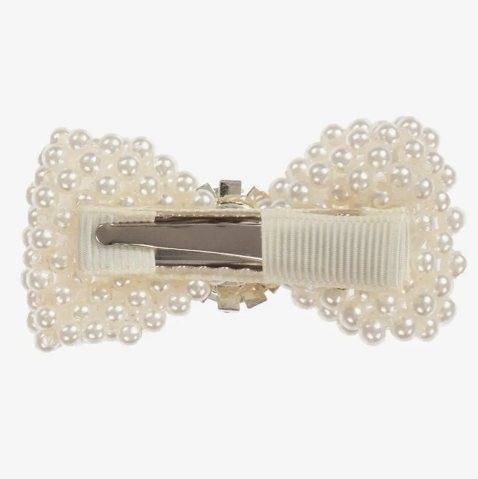 Ivory Pearl Hair Clip (6cm)