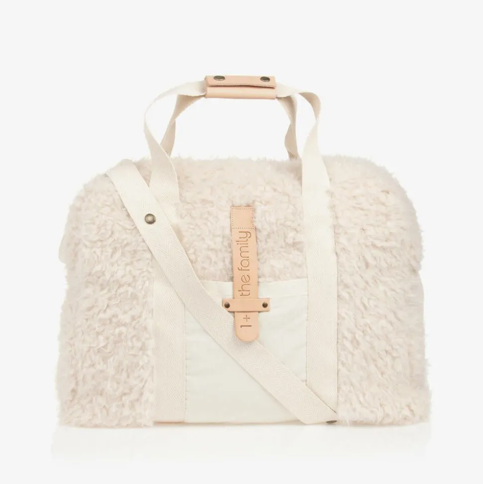 Ivory Sherpa Fleece Changing Bag (48cm)