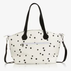 Ivory Spotted Baby Changing Bag (50cm)