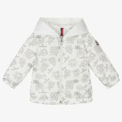 Ivory Teddy Bear Hooded Fynn Jacket