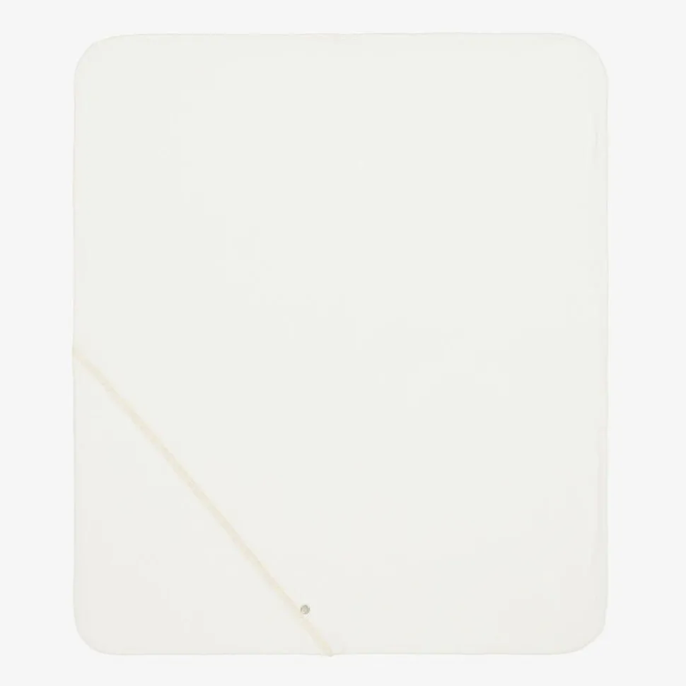 Ivory Velour Baby Blanket (87cm)