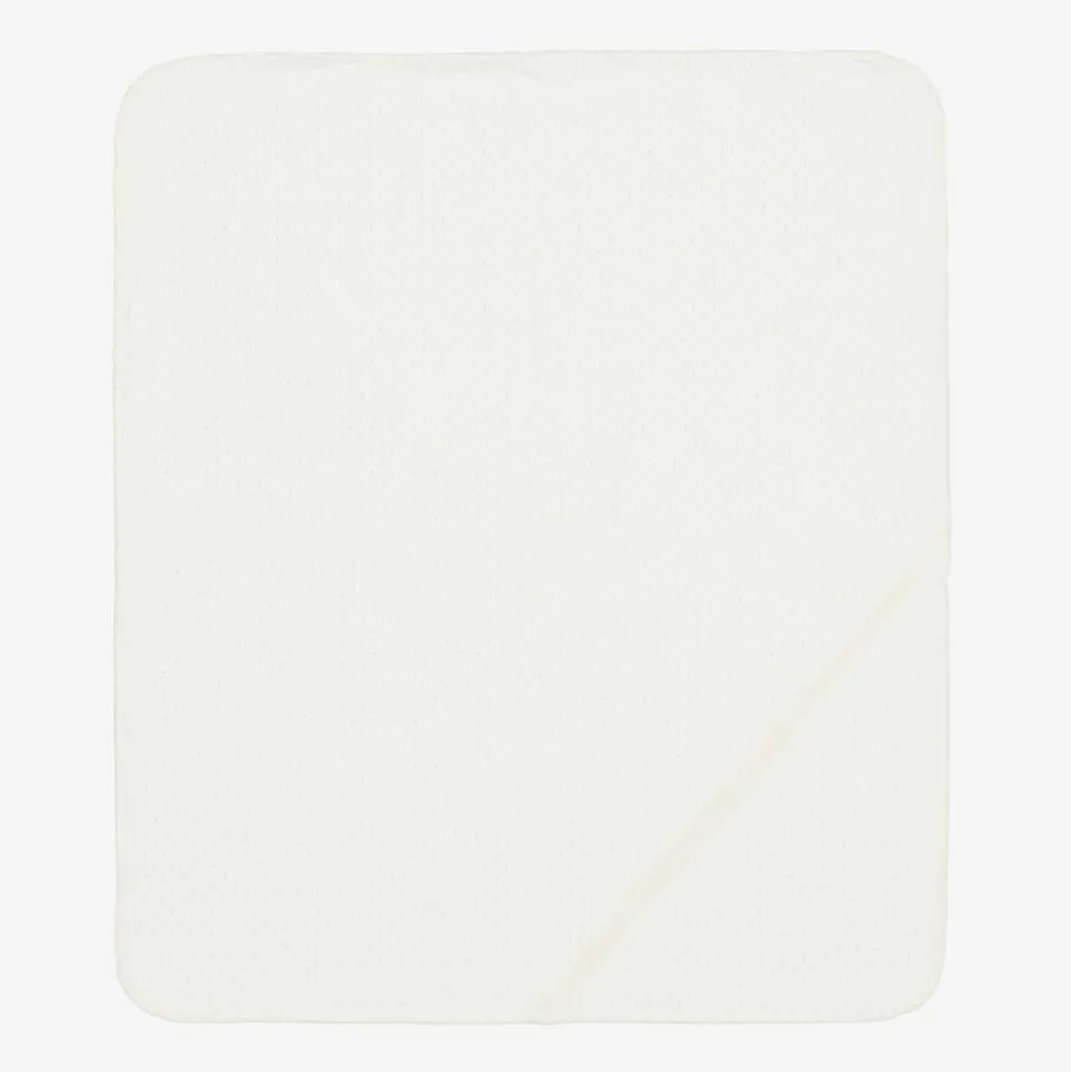 Ivory Velour Baby Blanket (87cm)