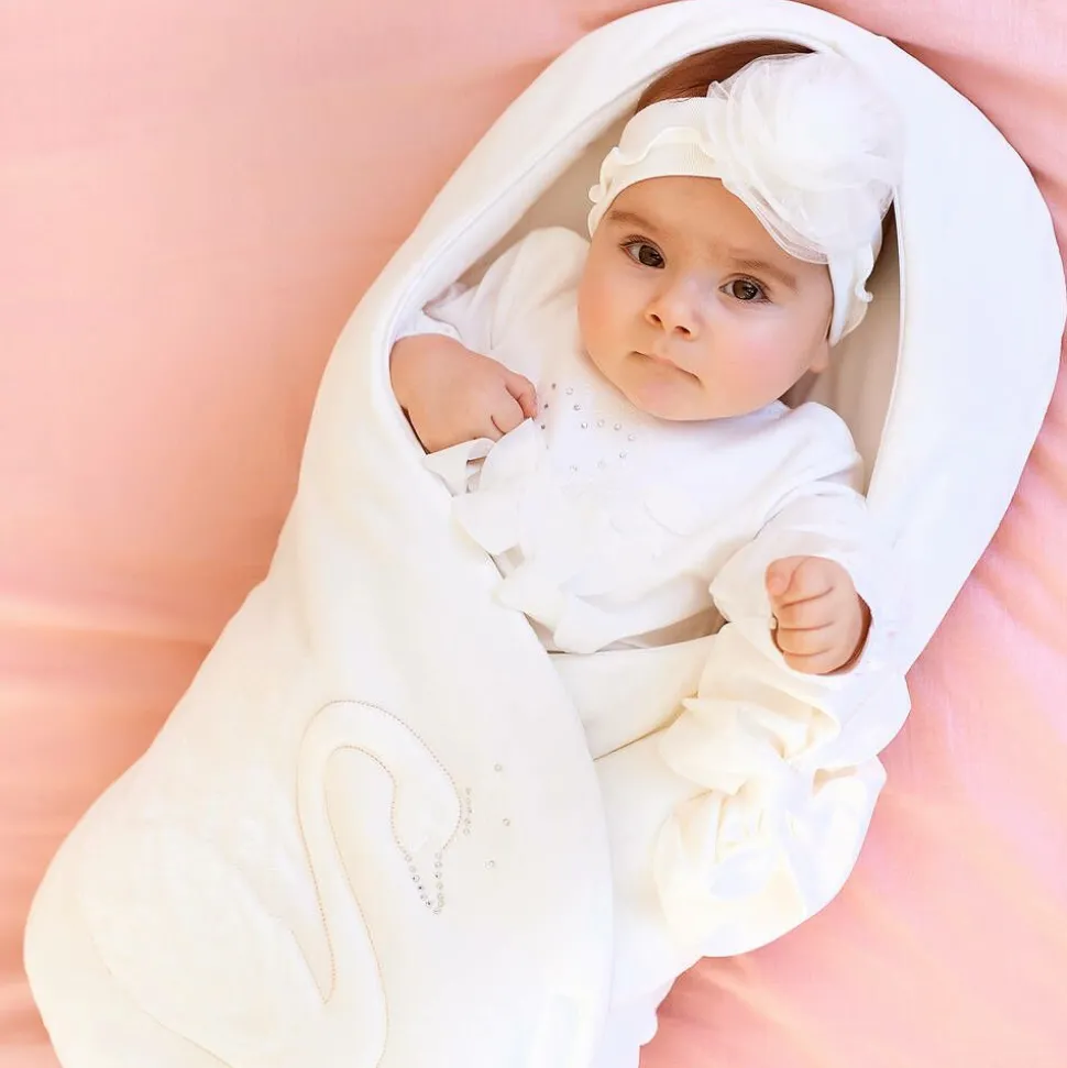 Ivory Velour Baby Nest (69cm)