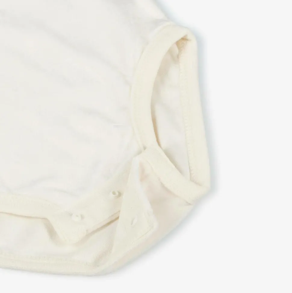 Ivory Velour Baby Trouser Set