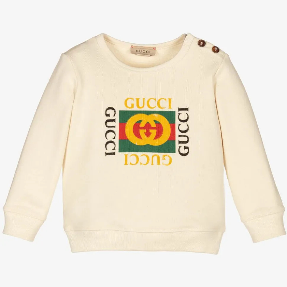 Ivory Vintage Logo Sweatshirt