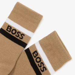 Junior Boys Black & Beige Socks (3 Pack)
