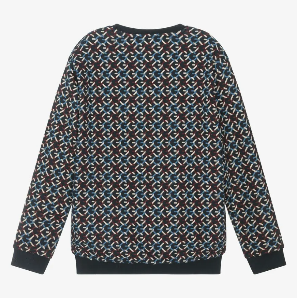 Junior Boys Blue Cotton Sweatshirt