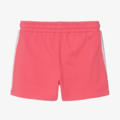 Junior Girls Pink Cotton Jersey Shorts