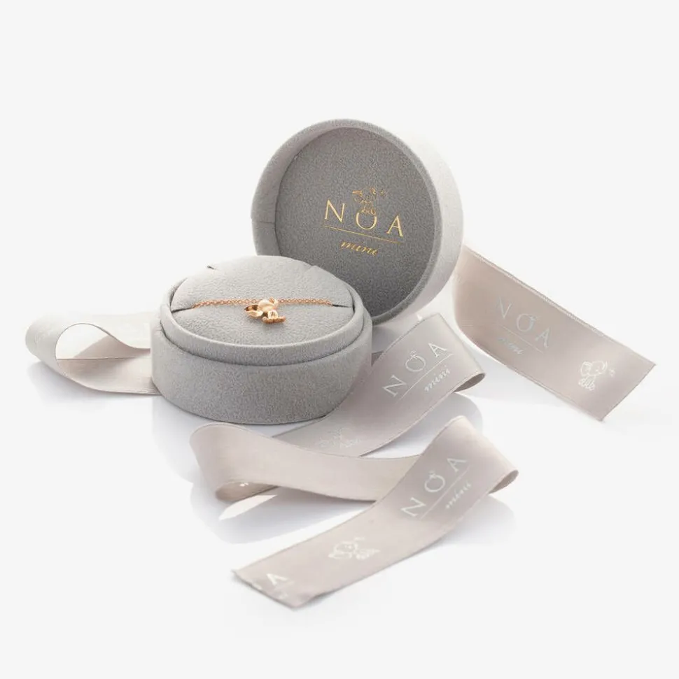 18kt Rose Gold Diamond Elephant Bracelet