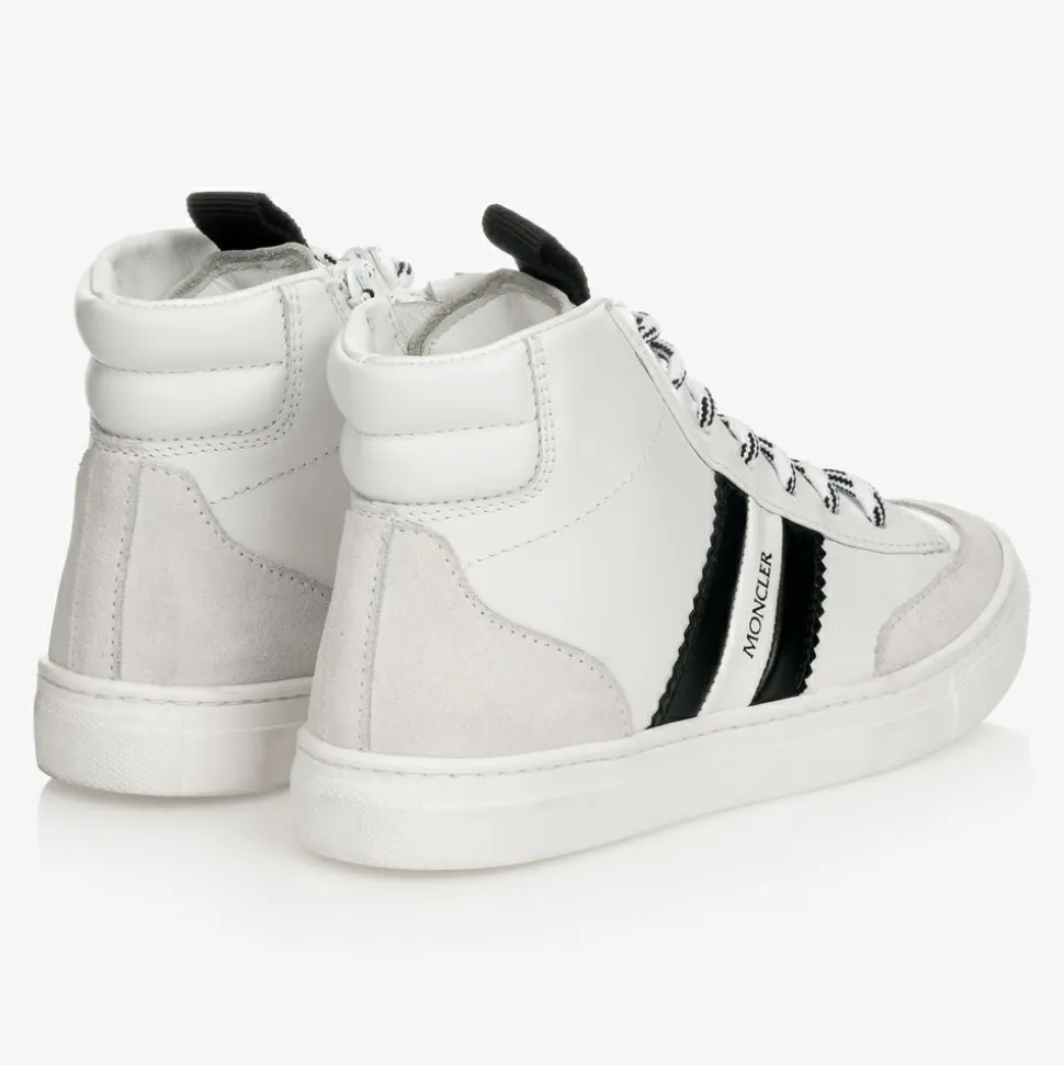 Leather High-Top Logo Trainers
