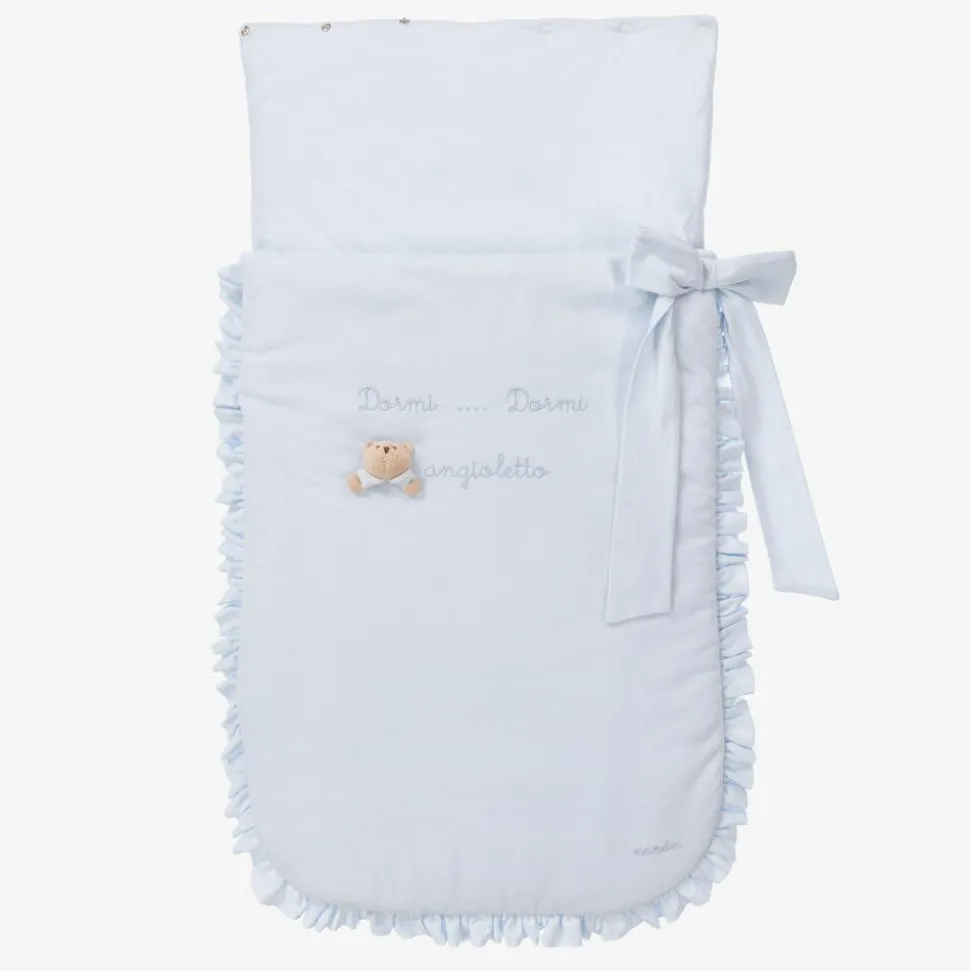 Light Blue Cotton Jersey Baby Nest (80cm)