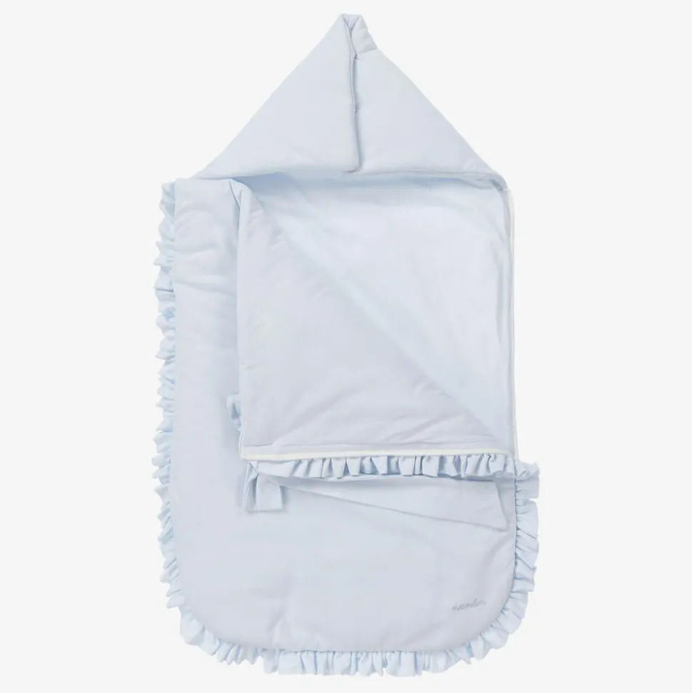 Light Blue Cotton Jersey Baby Nest (80cm)