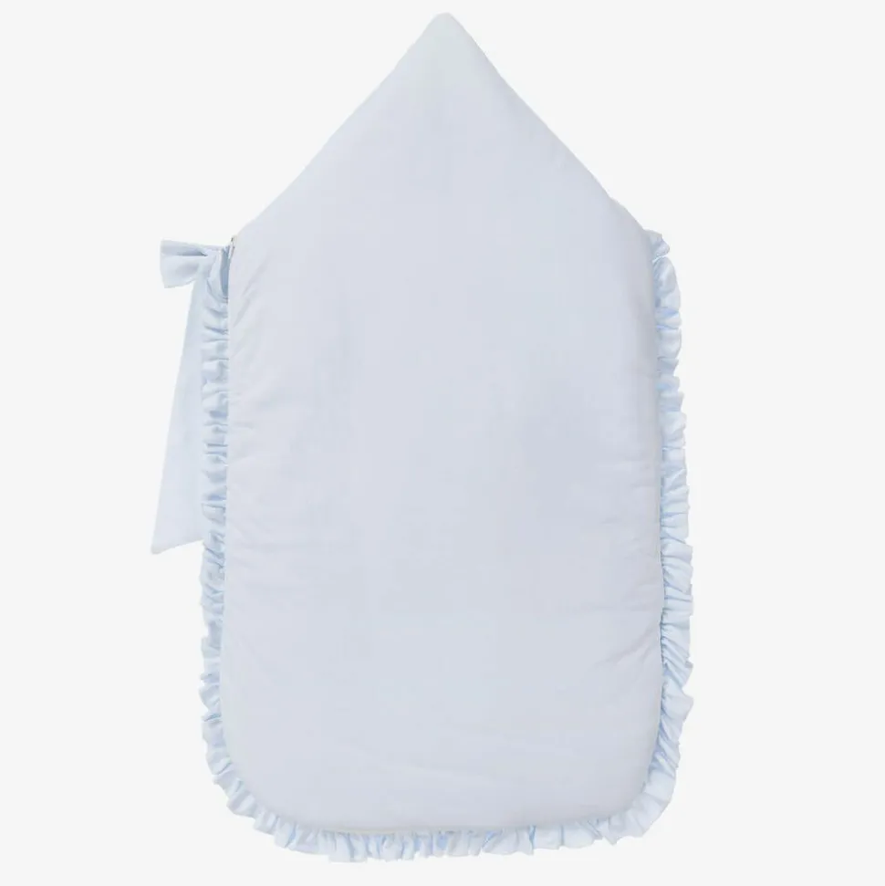 Light Blue Cotton Jersey Baby Nest (80cm)