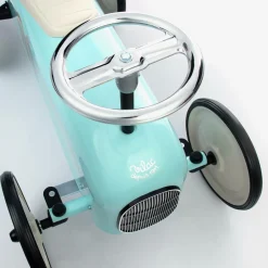 Light Blue Ride-On Vintage Car (76cm)