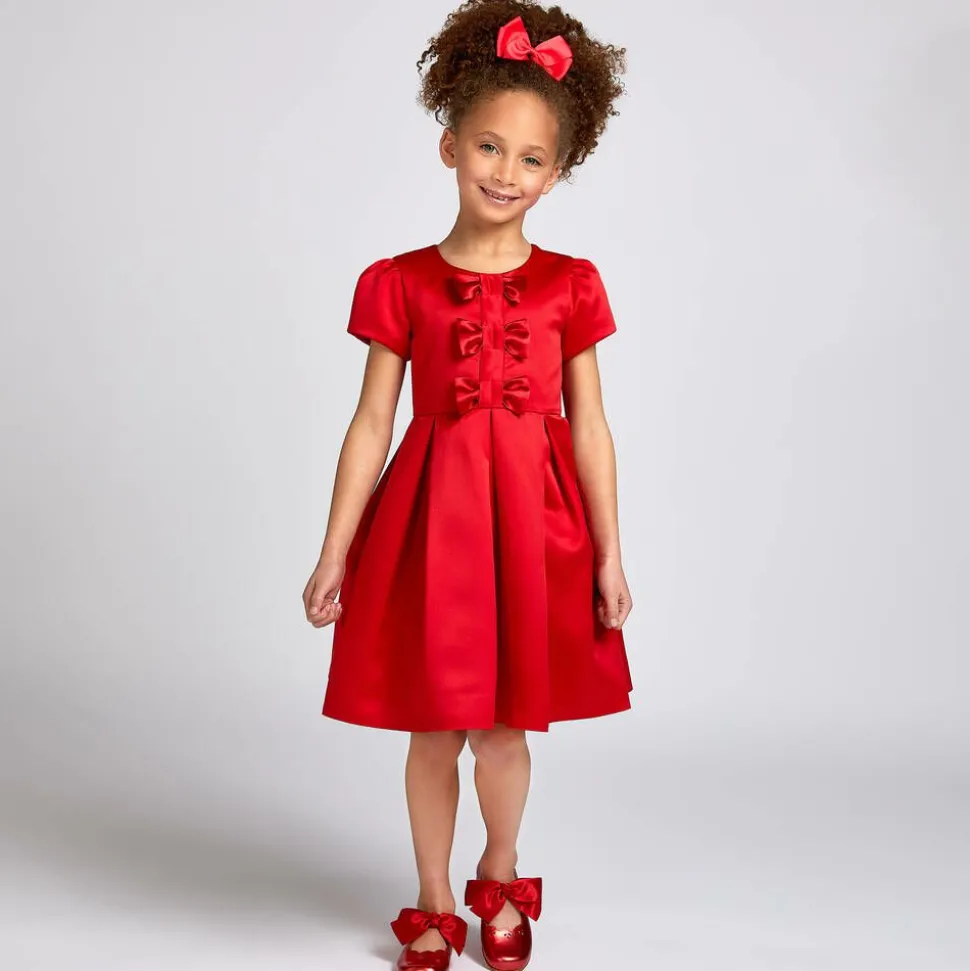 Metallic Red Leather Shoes