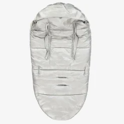 Metallic Silver Padded Footmuff (90cm)