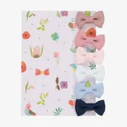 Mini Bow Hair Clips (6 Pack)