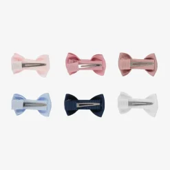 Mini Bow Hair Clips (6 Pack)