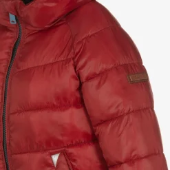 Navy Blue & Red Reversible Puffer Jacket