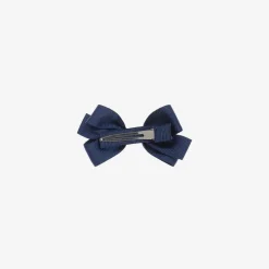 Navy Blue Bow Hair Clip (7cm)