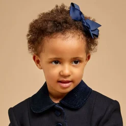 Navy Blue Bow Hair Clip (12cm)