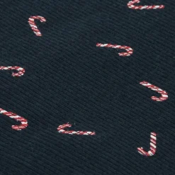 Navy Blue Candy Cane Baby Leggings