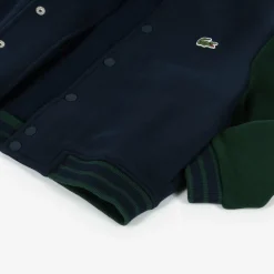 Navy Blue Cotton Jersey Varisty Jacket