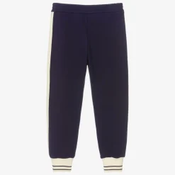 Navy Blue Cotton Joggers