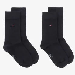 Navy Blue Cotton Socks (2 Pack)