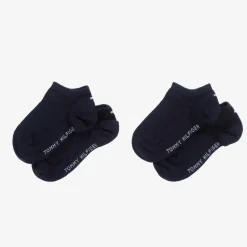 Navy Blue Cotton Trainer Socks (2 Pack)