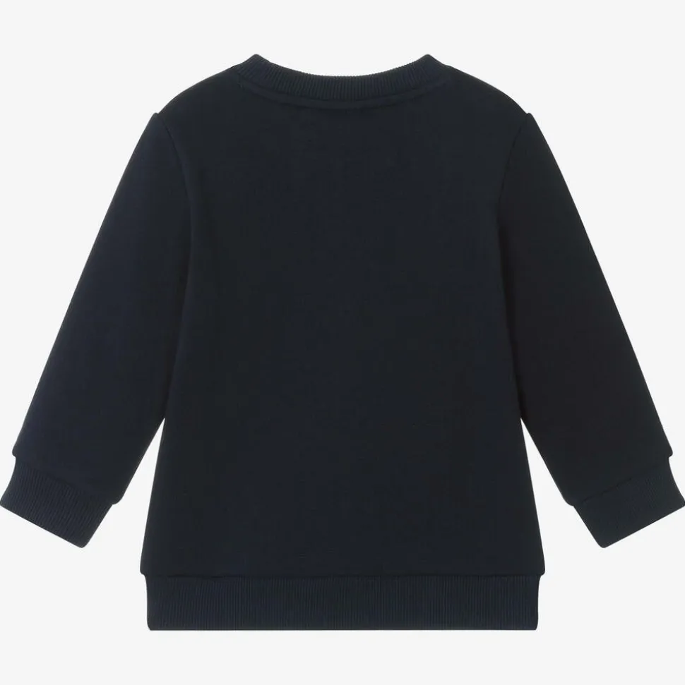 Navy Blue Crocodile Logo Sweatshirt