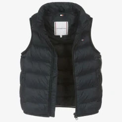 Navy Blue Down Padded Gilet
