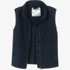 Navy Blue Fleece Gilet