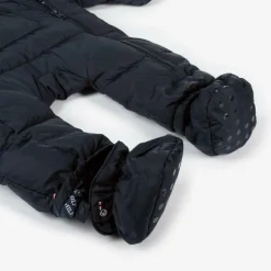 Navy Blue Hooded Baby Snowsuit