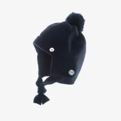 Navy Blue Knitted Pram Coat Set