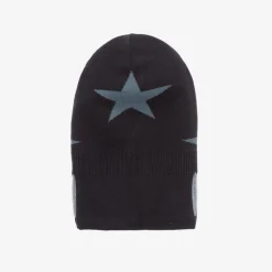 Navy Blue Knitted Star Balaclava