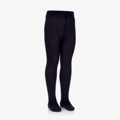 Navy Blue Knitted Wool Tights