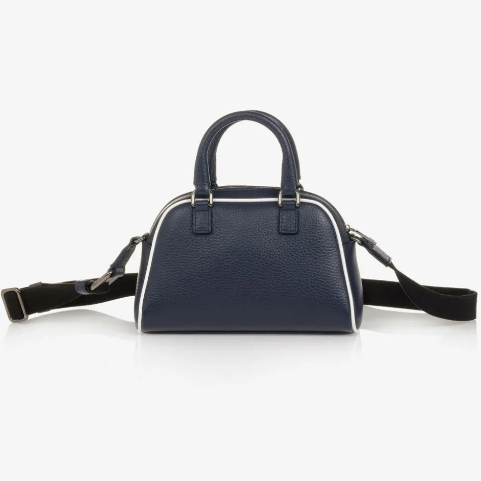 Navy Blue Leather DG Bag (20cm)