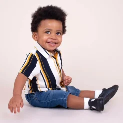 Navy Blue Leather Shoes