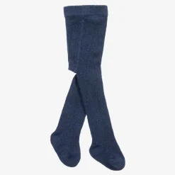 Navy Blue Organic Cotton Baby Tights