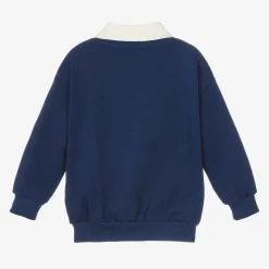 Navy Blue Organic Cotton Sweatshirt