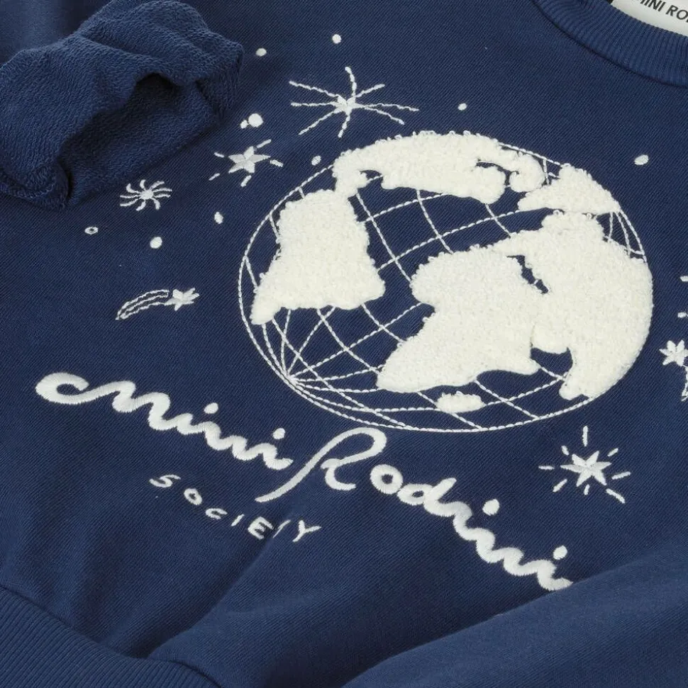 Navy Blue Organic Cotton Sweatshirt