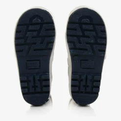 Navy Blue Reflective Rain Boots