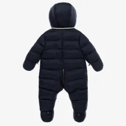 Navy Blue Reversible Baby Snowsuit