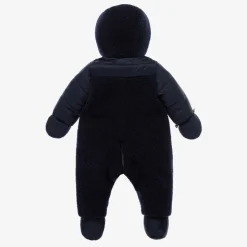 Navy Blue Reversible Baby Snowsuit