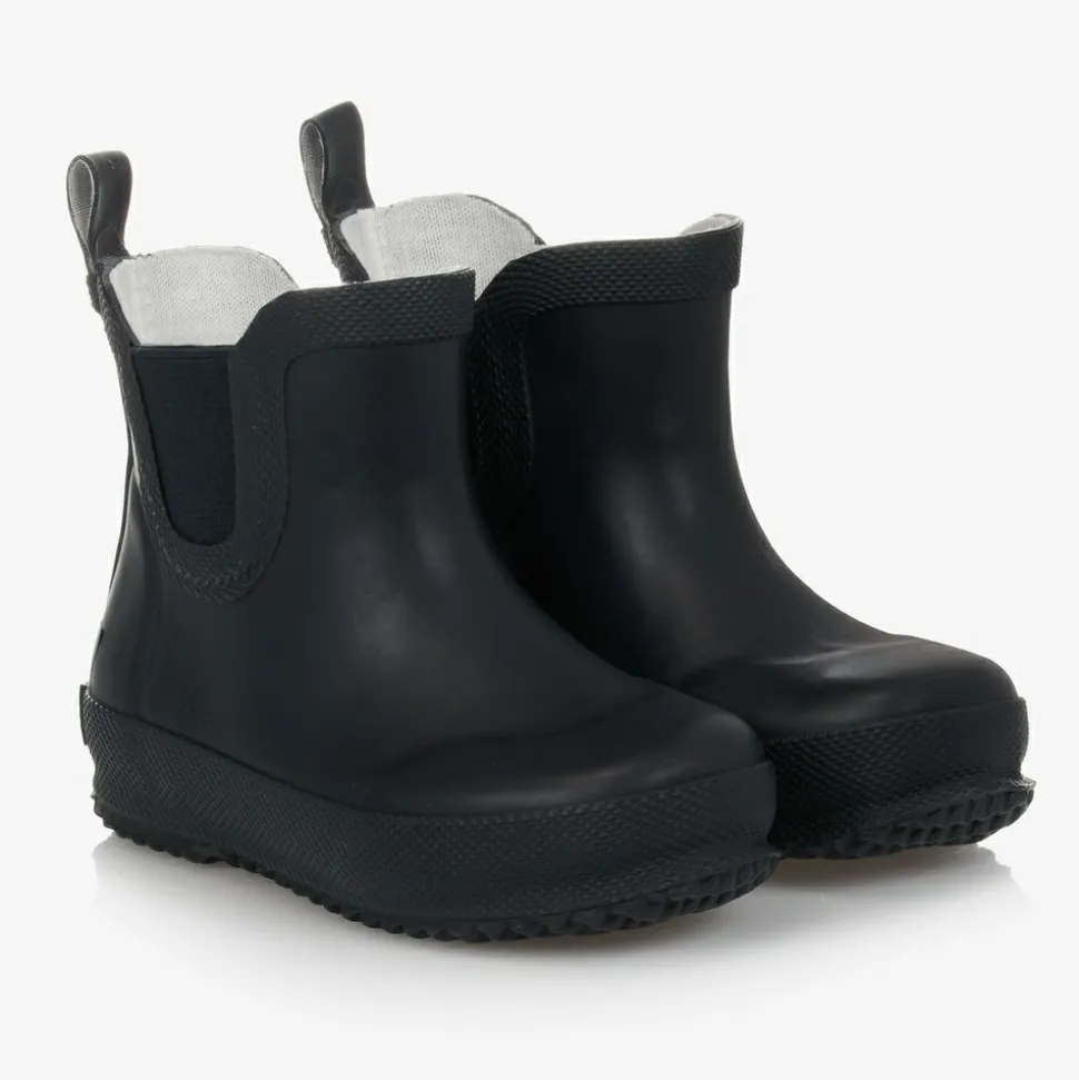 Navy Blue Short Rain Boots