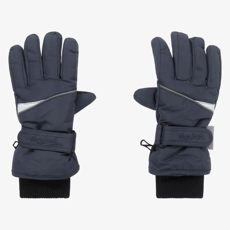 Navy Blue Ski Gloves